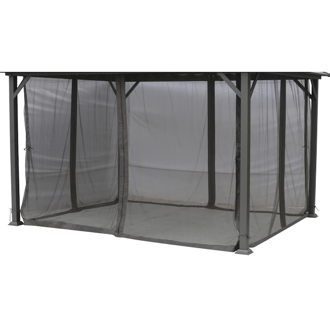 Landon & Co. Replacement Mosquito Netting for 10 x 12-ft Sun Shelter - Grey