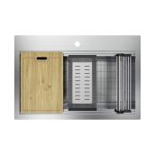 allen + roth 20-in x 31-in Stainless Steel Undermount Single Kitchen Sink