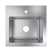 allen + roth 15-in x 15-in Stainless Steel Undermount Single Kitchen Sink