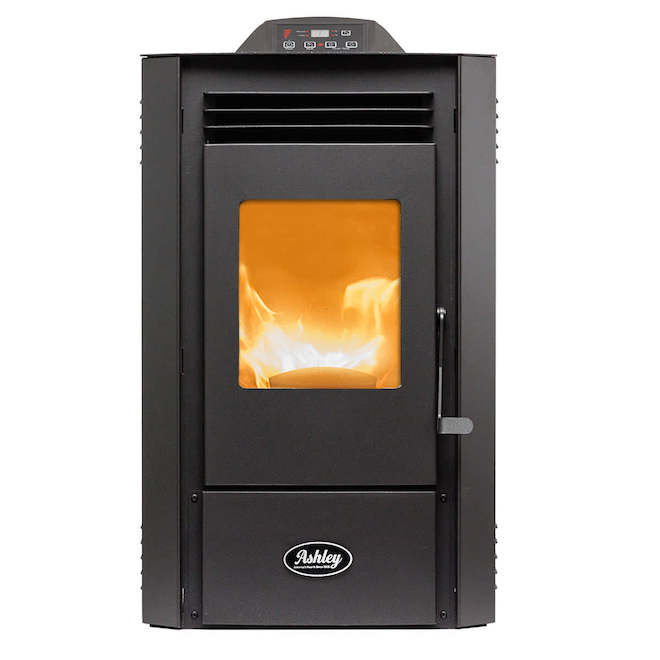 Ashley Hearth Pellet Stove w/ 40-lb Hopper and WiFi/Bluetooth Controls