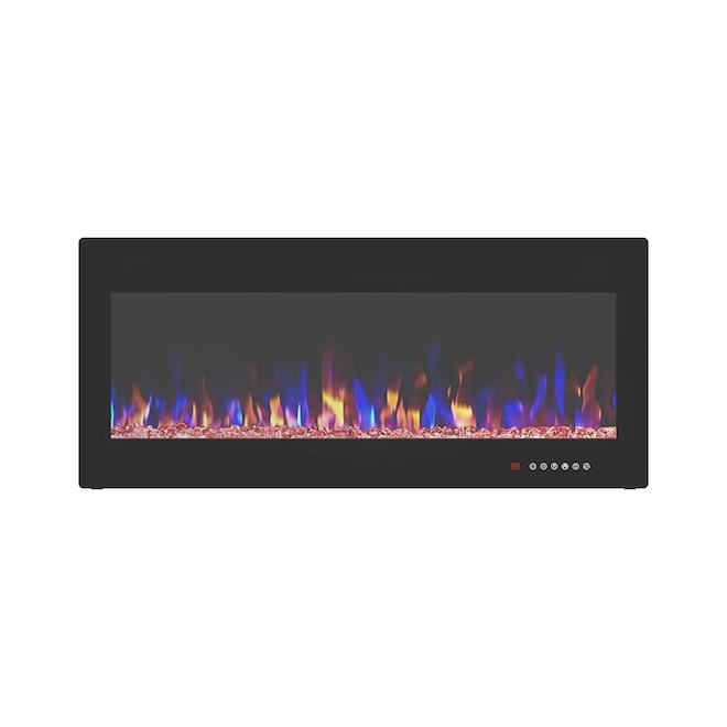 Landon & Co. Black Electric Fireplace of 1500-W - Covers 400-sq.ft.