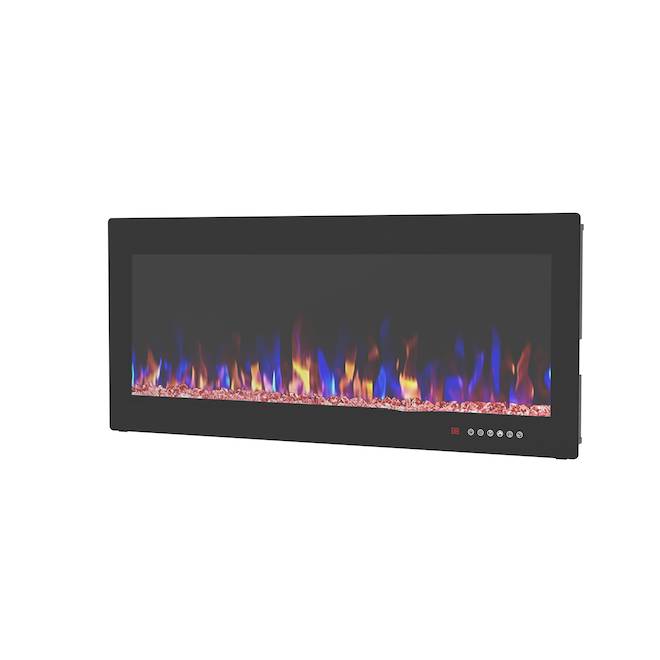 Landon & Co. Black Electric Fireplace of 1500-W - Covers 400-sq.ft.