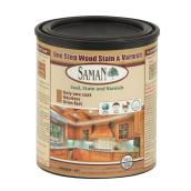 Saman One Step Wood Stain and Varnish - Antique - Oil-Based - 946 ml