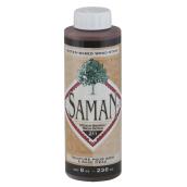 Teinture pour bois d'intérieur en une couche Saman, à base d'eau, inodore, brun moyen, 236 ml