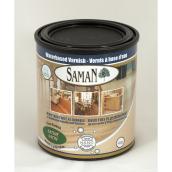 Saman Water-Based Urethane Interior Wood Varnish - Satin - Clear - Low Odour - 946 ml