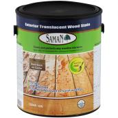 SamaN One-Coat Exterior Wood Stain - Translucent - Cedar - 3.78-L