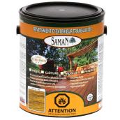 Revêtement d'extérieur en une couche pour bois Saman, faible COV, translucide, naturel, 3,78 L