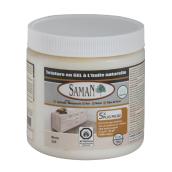 Teinture en gel à l'huile naturelle pour intérieur de Saman, à base d'huile, blanc, faible COV, 472 ml