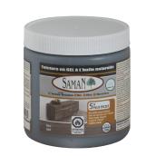 Teinture en gel à l'huile naturelle pour intérieur de Saman, à base d'huile, gris, faible COV, 472 ml