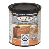 Teinture en gel à l'huile naturelle pour intérieur de Saman, à base d'huile, érable, faible COV, 946 ml