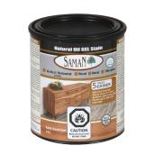Saman One Coat Natural Oil Interior Gel Stain - Oil-Based - Early American - Low VOC -  946 ml