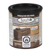 Saman Natural Oil Gel Stain - Dark Walnut - odourless - 946 ml