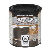 Saman Natural Oil Gel Stain - odourless - Black - 946 ml