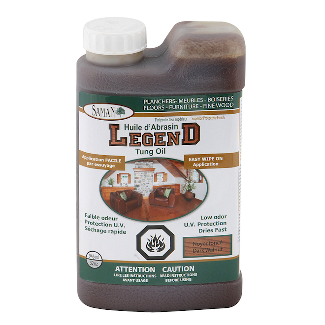 Saman Legend Tung Oil Dark Walnut One Step 946 ml