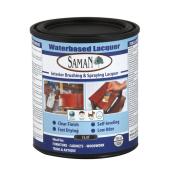 Saman Waterbased Interior Lacquer Clear Flat Cover 125 ft sq. 946 ml