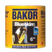 Bakor Blueskin Roofing Weather Barrier - Rubberized Asphalt - 6-in W x 75-ft L - 1 Roll Per Order