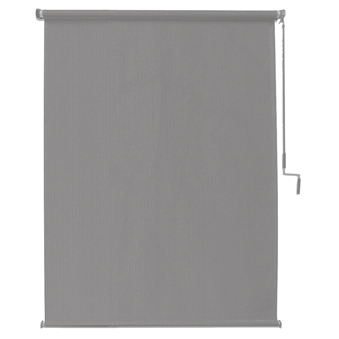 Store enroulé extérieur Frost Coolaroo 4 x 8 pi en polyéthylène gris