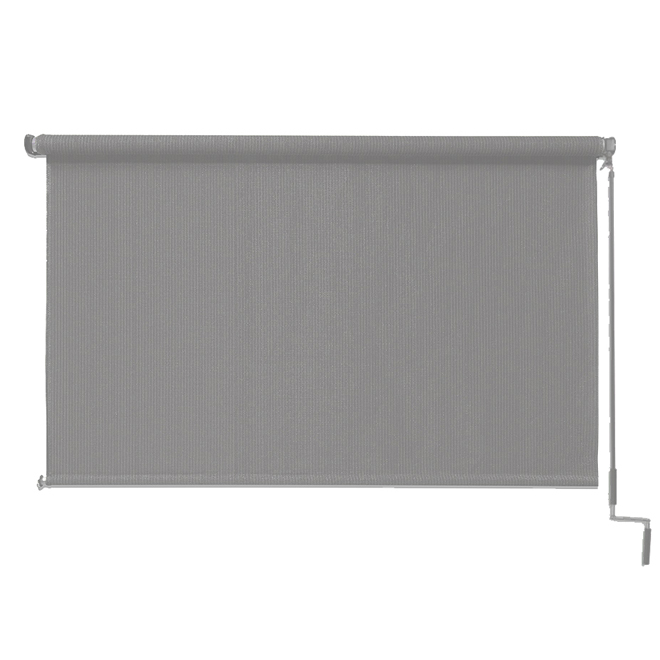 Store enroulé extérieur Frost Coolaroo 4 x 8 pi en polyéthylène gris