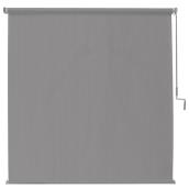 Coolaroo Grey Light Filtering Cordless Outdoor Roller Shade 72-in x 96-in