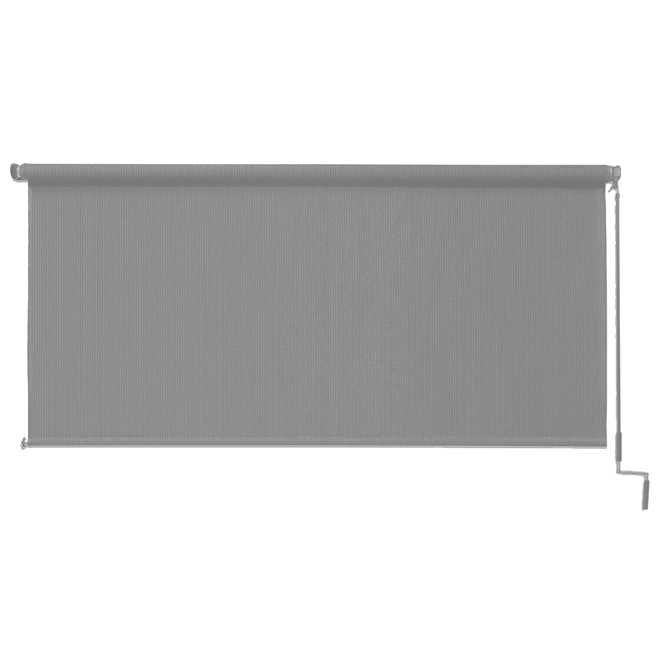 Store à enroulement automatique Coolaroo gris filtrant la lumière sans cordon extérieur 72 po x 96 po