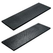 Technoflex 100% Recycled Rubber Stair Tread - Non-Skid - Abrasive Proof - 24-in L x 10-in W x 1/2-in T