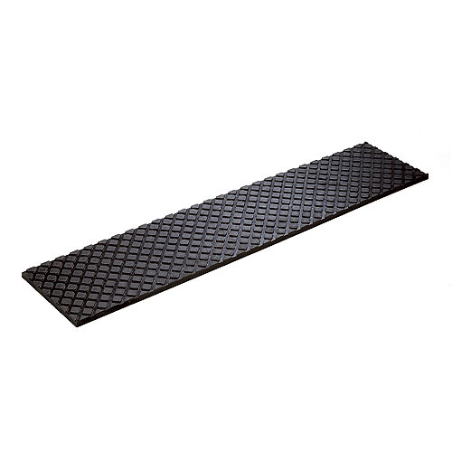 Technoflex 100% Recycled Rubber Stair Tread - Non-Skid - Abrasive Proof - 48-in L x 12-in W x 1/2-in T