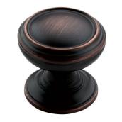 Bouton en zinc fini bronze huilé