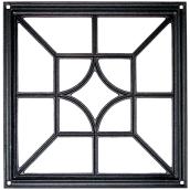 Nuvo Iron 15 x 15-in Cast Aluminum Black Ornamental Accent Insert for Wooden Gate and Fence