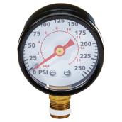 Manomètre pour compresseur d'air 1/8 po NPT, 0 à 200 lb/po.ca.