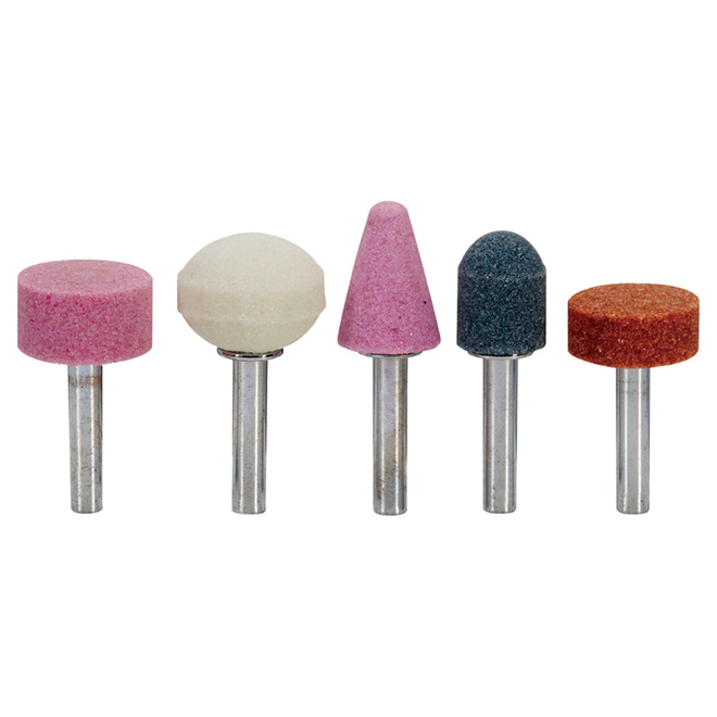 CAMPBELL HAUSFELD Grinding Wheel Set 1/4" Shank 5piece MP288000AV