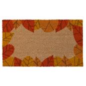 FHE Entrance Mat with Autumn Leaves Pattern of 1.5 x 2.5-ft