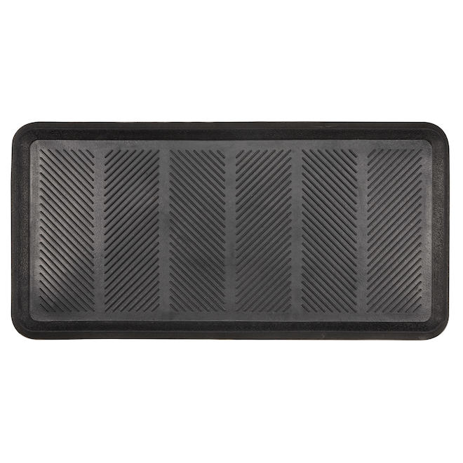 FHE Black Rubber Boot Tray - 16 x 32-in