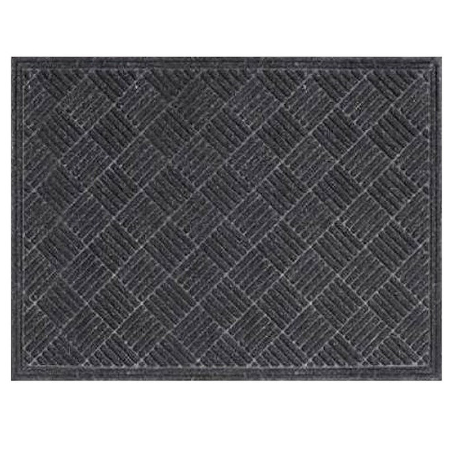 VALU+ Industrial Rug in Polyester 3 x 4-ft - Black