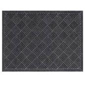 VALU+ Industrial Rug in Polyester 3 x 4-ft - Black