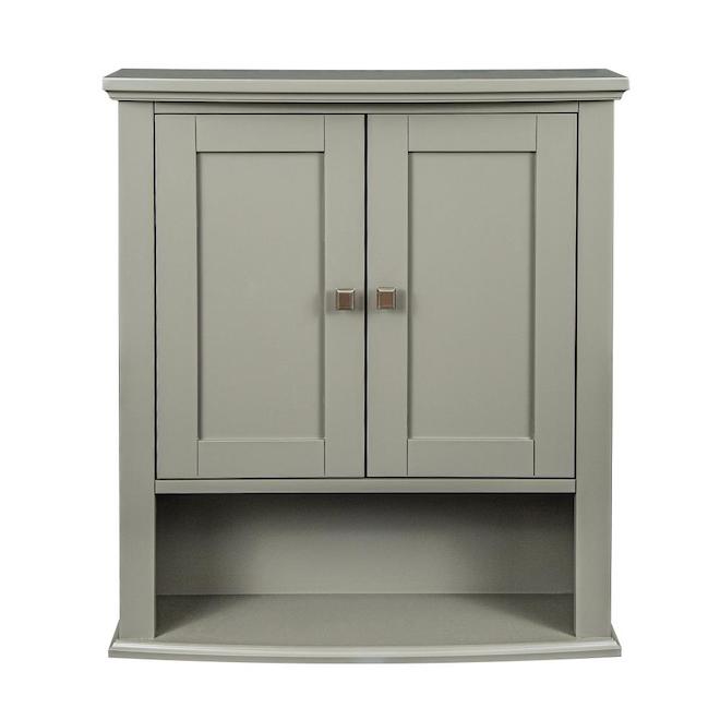 Tallia 23-in x 8-in x 27-in Grey Medicine Cabinet