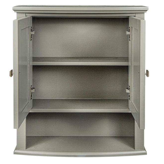 Tallia 23-in x 8-in x 27-in Grey Medicine Cabinet