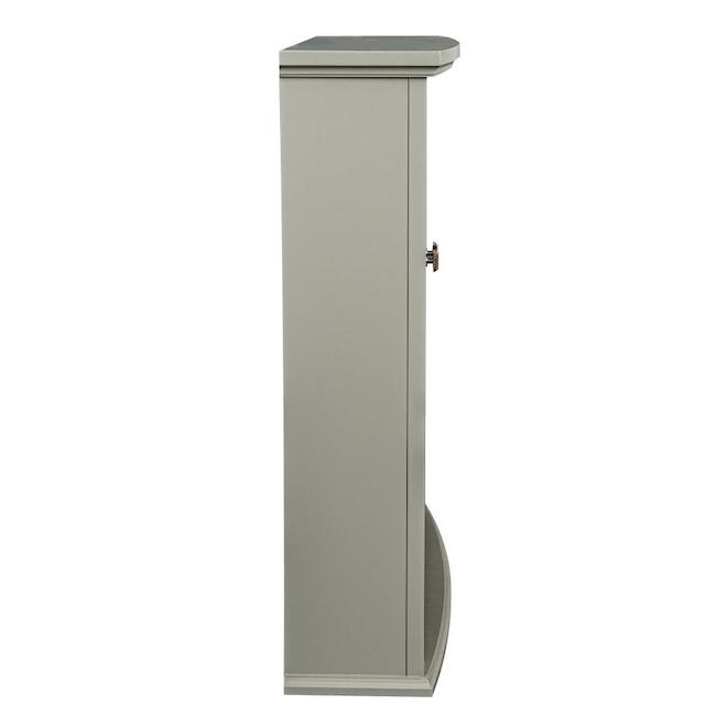 Tallia 23-in x 8-in x 27-in Grey Medicine Cabinet