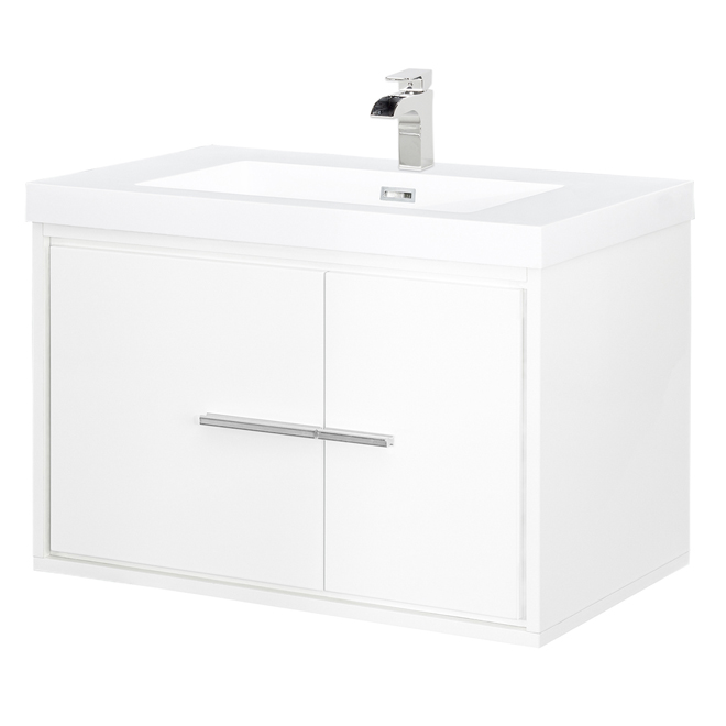 Wall-Hung Vanity Sink - Carlington - 30" - Gloss White
