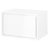 Cabinet with Wheels - Carlington - 1 Drawer - 23 5/8" - Gloss White