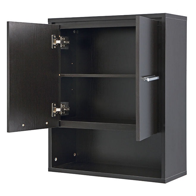 Wall Cabinet - Carlington - 2 Doors/2 Shelves - Espresso