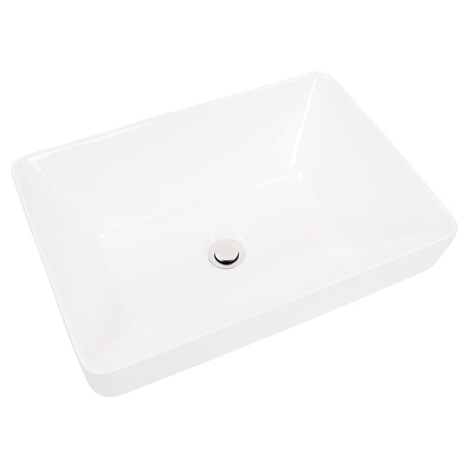 17 FOREMOST Vessel Sink - Semi-Recessed - Rectangular - White 13-0082-W | RONA