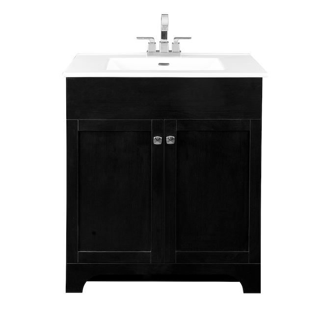 Project Source Dunaway 30-in 2-Door Espresso Bathroom Vanity