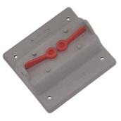 Switch Cover - Double Switch - Grey