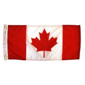 FLAGS UNLIMITED 12-in x 24-in Canada Flag
