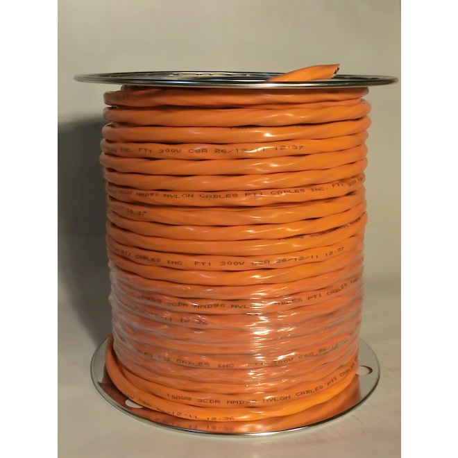 Southwire Romex Simpull Orange Jacketed NMD90 10 Gauge 3-Conductor