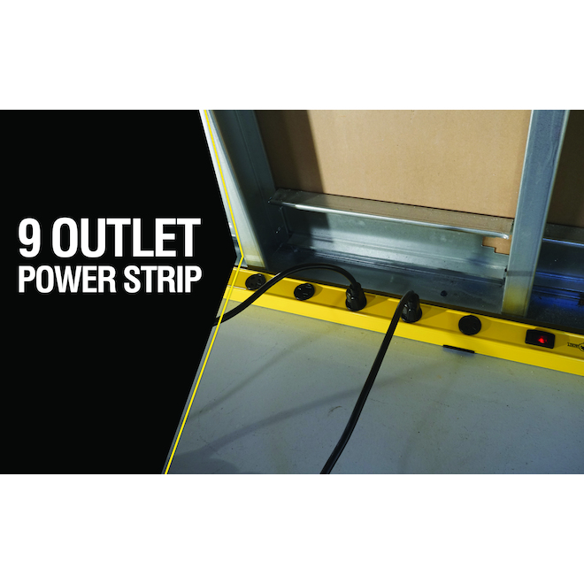 Yellow Jacket 9-Outlet Power Bar - 36" - Yellow