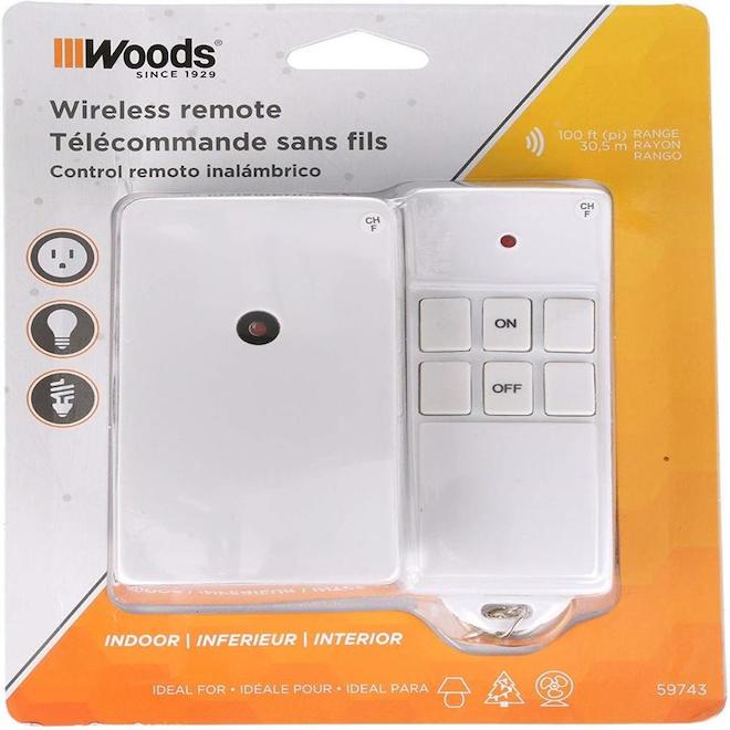 Woods 15-Amp Digital Residential Plug-in Lighting Timer