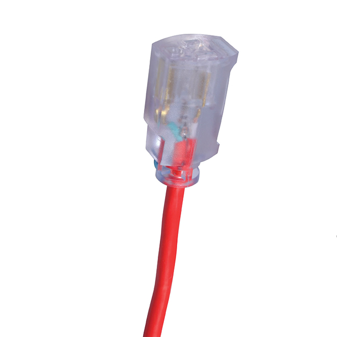 PVC Outdoor Extension Cord - 14/3 - 13 A - 50' - Red