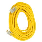 Southwire Standard Outdoor Polar/Solar Extension Cord - Yellow - 50-ft - 12/3