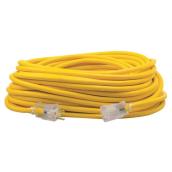 Southwire 12/3 100-ft Standard Outdoor Polar/Solar Extension Cord - Yellow